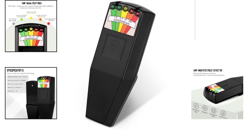 High-Performance LED EMF Detector for Ghost Hunting & EMF Exposure Testing