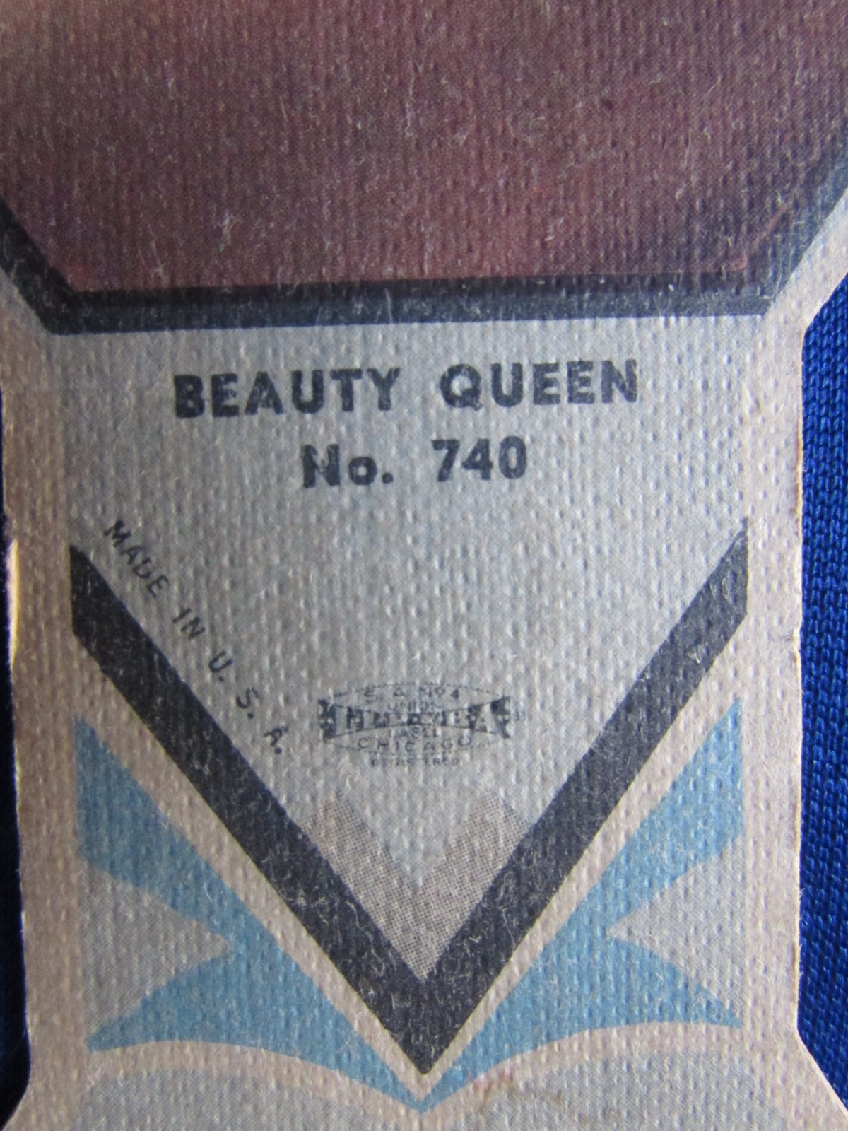 Antique 1920s Advertising Hand Fan Beauty Queen Chicago Store