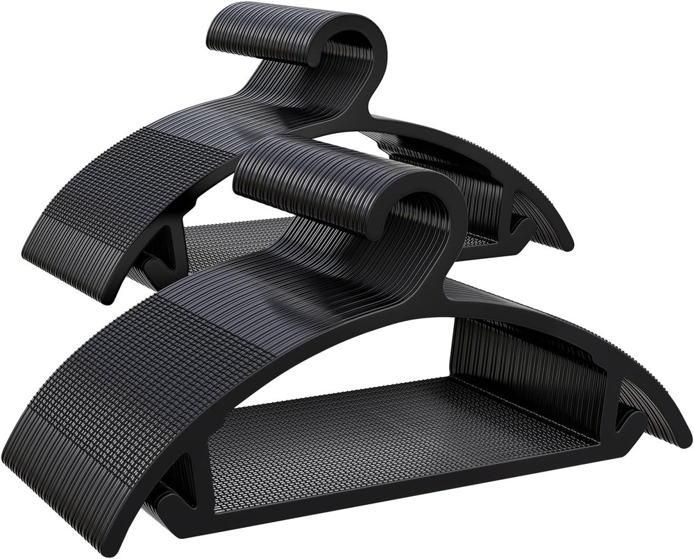 Clothes Hanrs, Non Slip Heavy Duty Plastic Hanrs, Space Saving