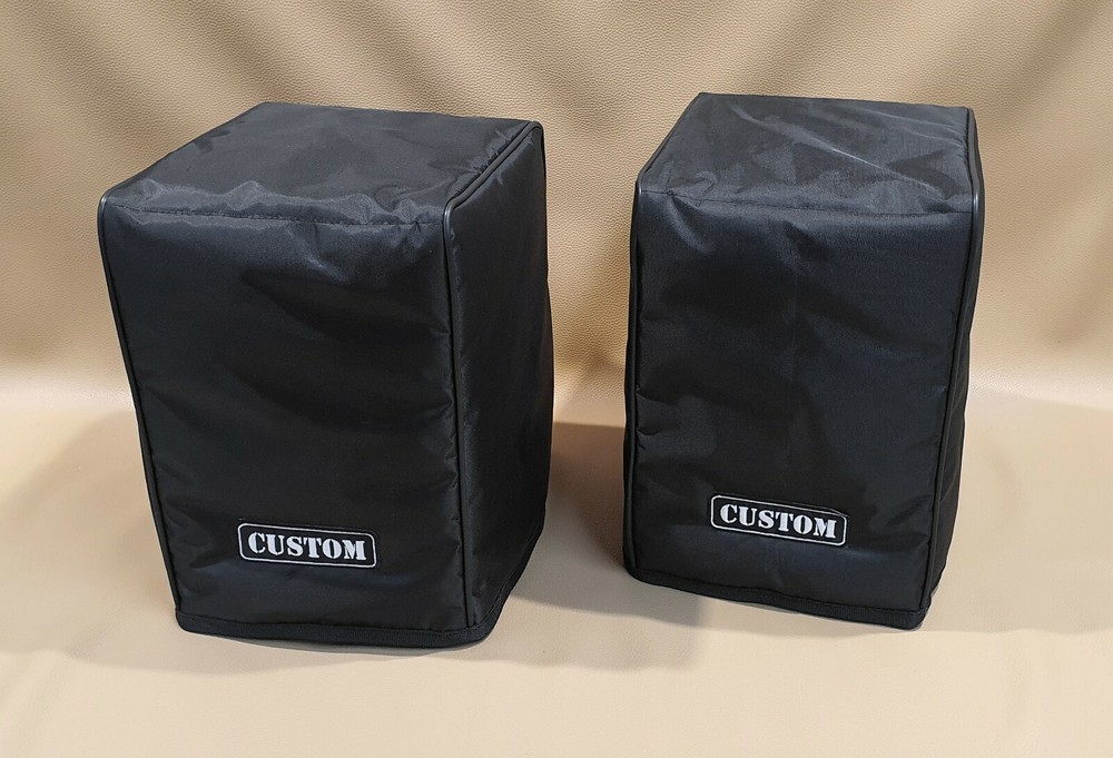Custom padded covers (pair) for KEF Reference Meta 1 w/ rear cut for cables