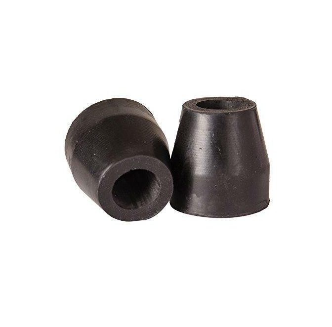 DMI Walker and Cane Tips with Metal Inserts, ¾ Inch Black 2 Count