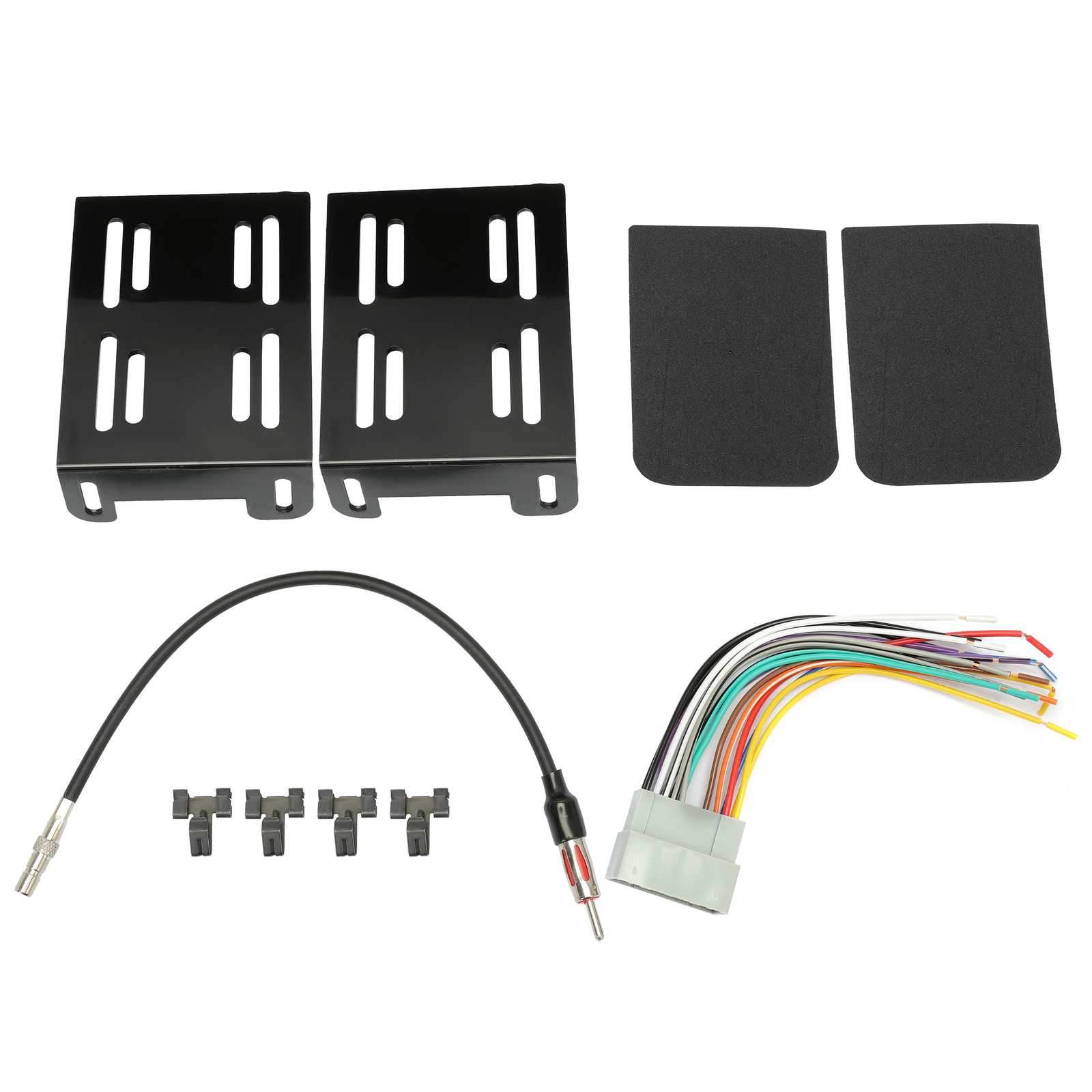 For 2003-2006 04 05 Jeep Wrangler TJ Double Din Radio Dash Kit w/ Wiring Harness