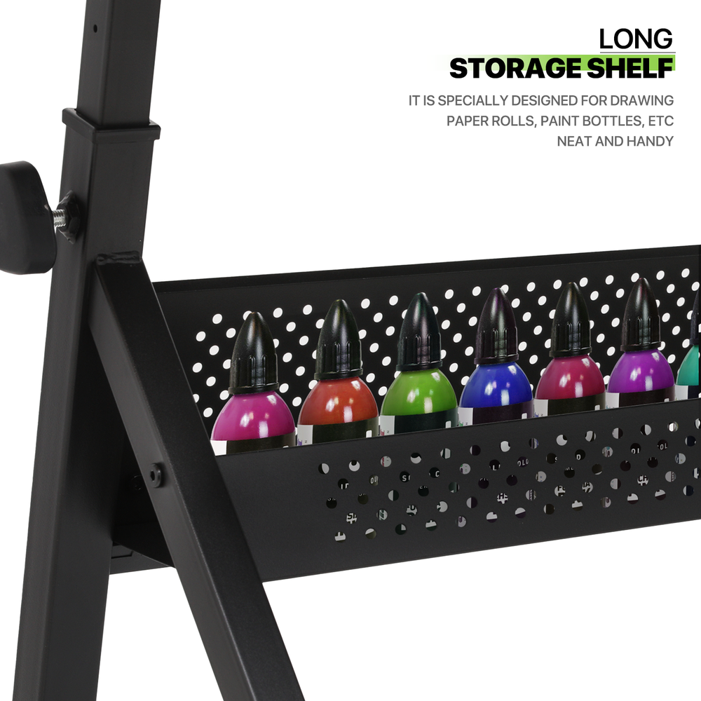 61"Drafting Drawing Table[STOOL+DRAWER]Adjustable Tabletop Painting Work Station