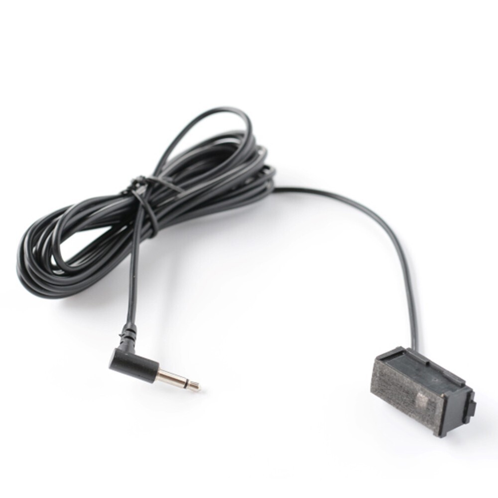 Black Car Audio Microphone 3.5mm Stereo Plug Wired External Microphone For Seat