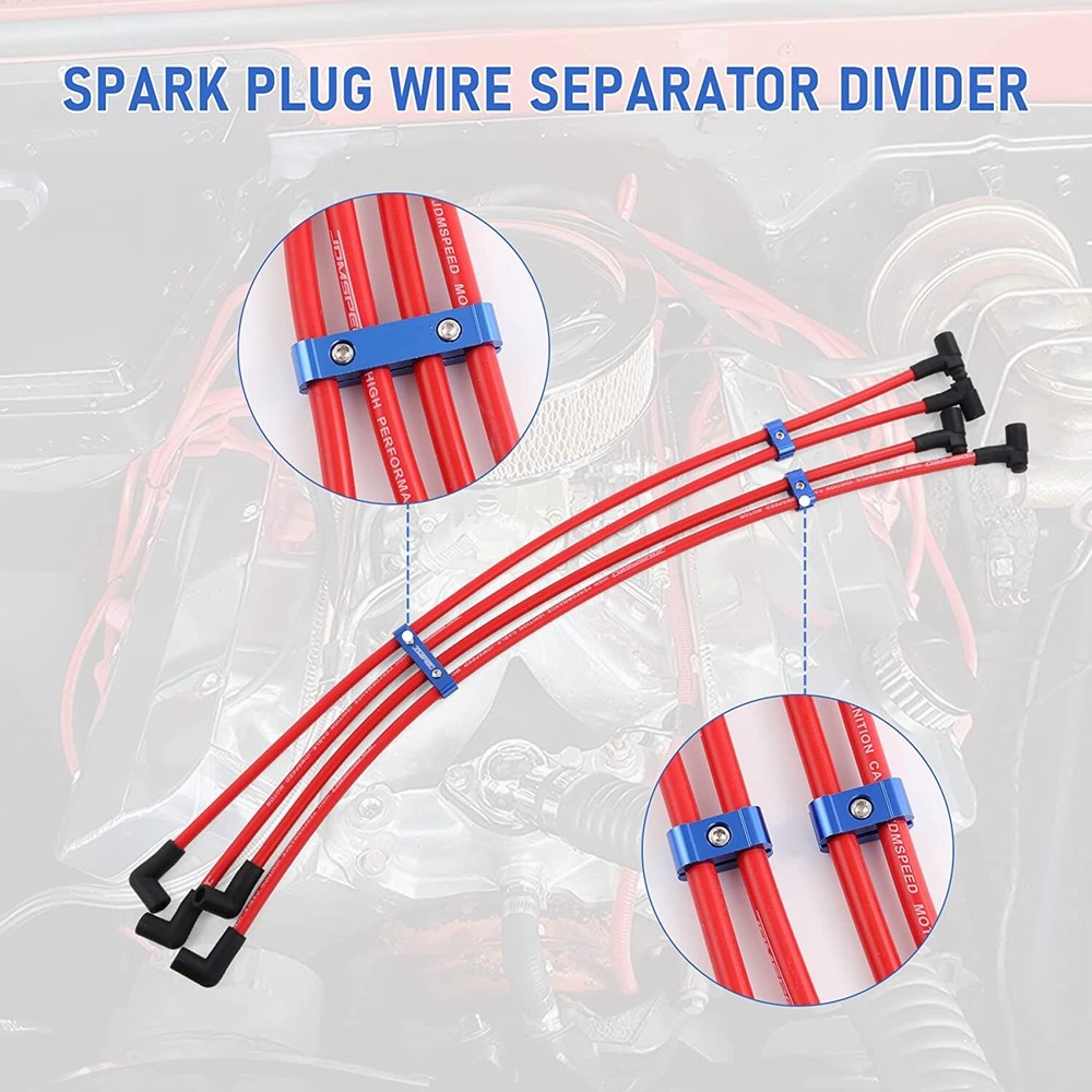 12PCX Spark Plug Wire Holder Engine Spark Plug Wire Separator Divider 8/ 9/10mm