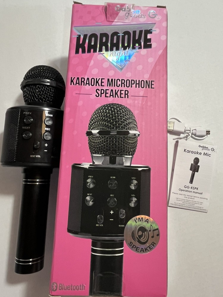 Audio/ Speakers Wireless KARAOKE Microphone & Speaker Bluetooth Lip sync Party