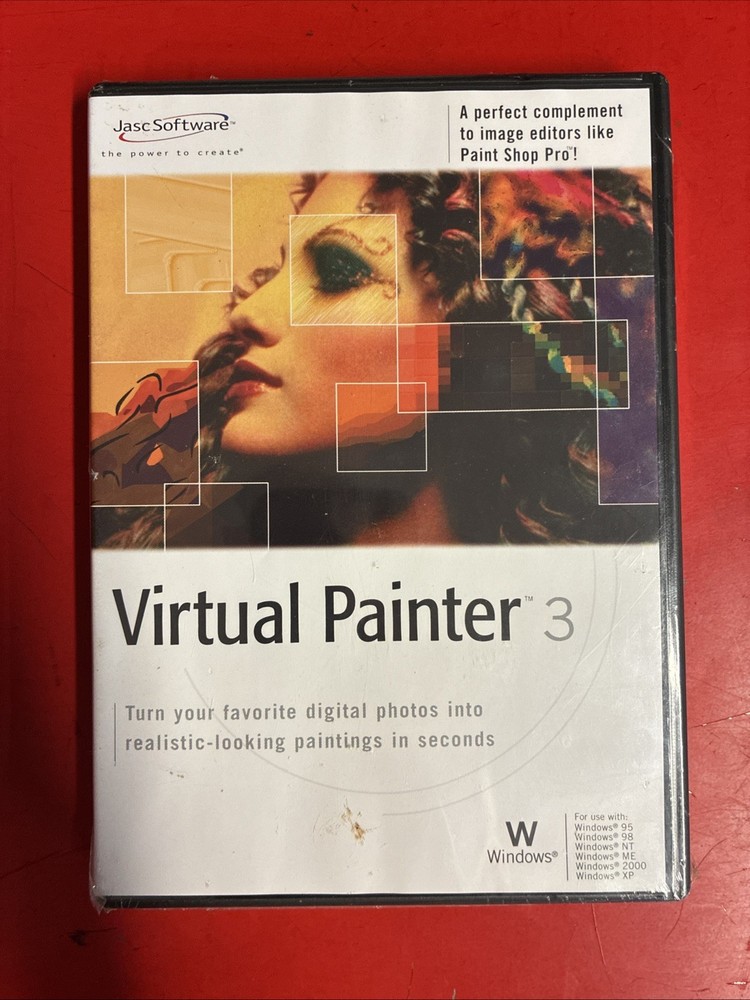 Virtual Painter 3 Jasc Software (Windows PC, 2001) - SEALED