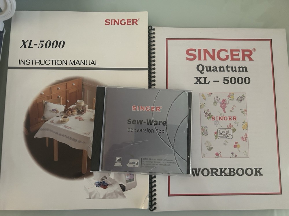 Singer Quantum XL-5000 Computerized Sewing Machine & Embroidery Plus Hoops