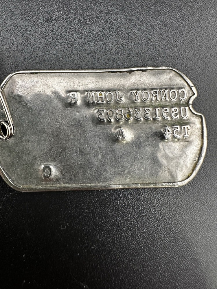 WWII DOG TAG John Conroy, Notched
