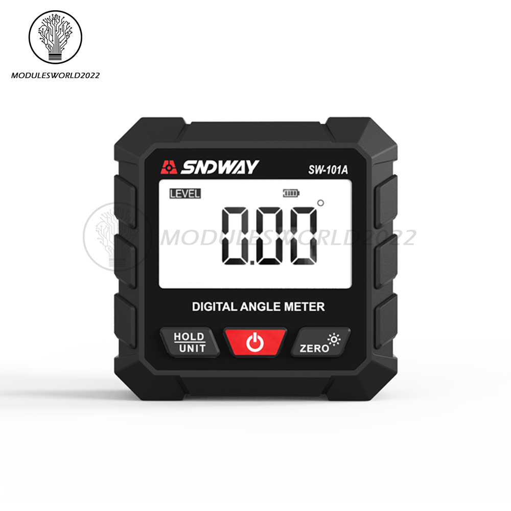 Digital Angle Gauge Protractor Inclinometer Rechargeable Level Box Gauge 4*90°