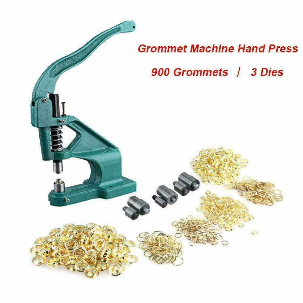 Hand press punching machine for button hole/button hole rivet button hole opener