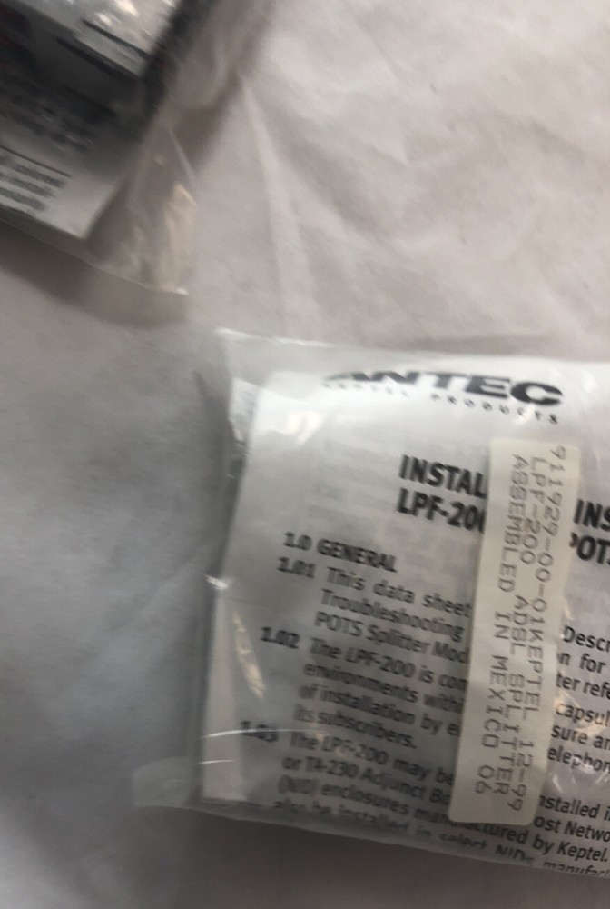 New ANTEC ADSL LPF-200 Pots Splitter Module LPF200 DSL Keptel Boxes