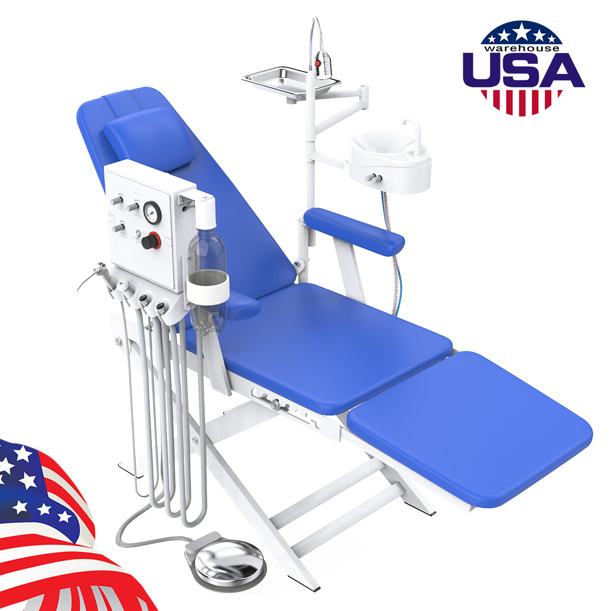 Dental Unit Chair Computer Controlled DC Motor PU Leather Doctor Stool FDA/Chair