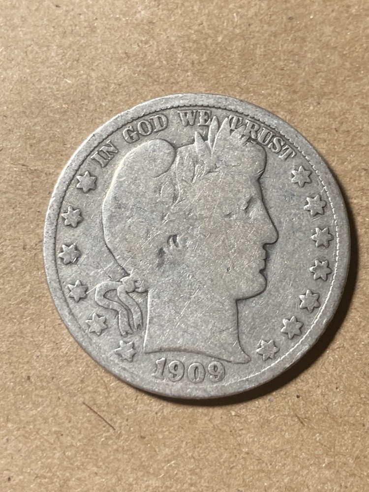 1909 Barber Half Dollar - As Shown! (#2159)