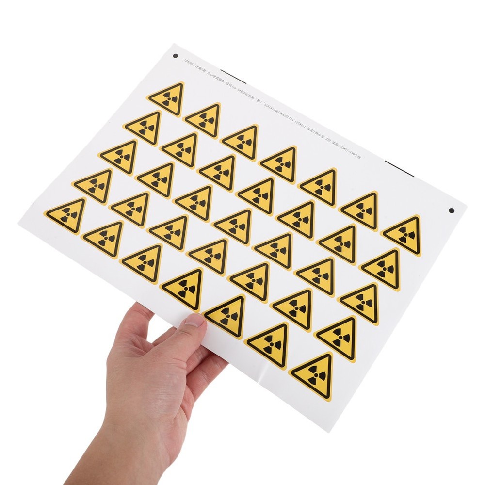 54 Pcs Warning Sign Stickers Caution Danger Hazard Window