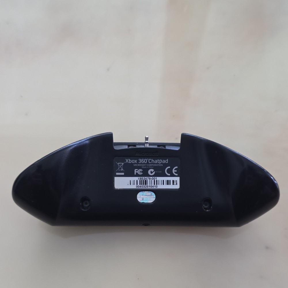 Microsoft Xbox 360 Chatpad Black Ergonomic Gaming Keypad Controller Attachment