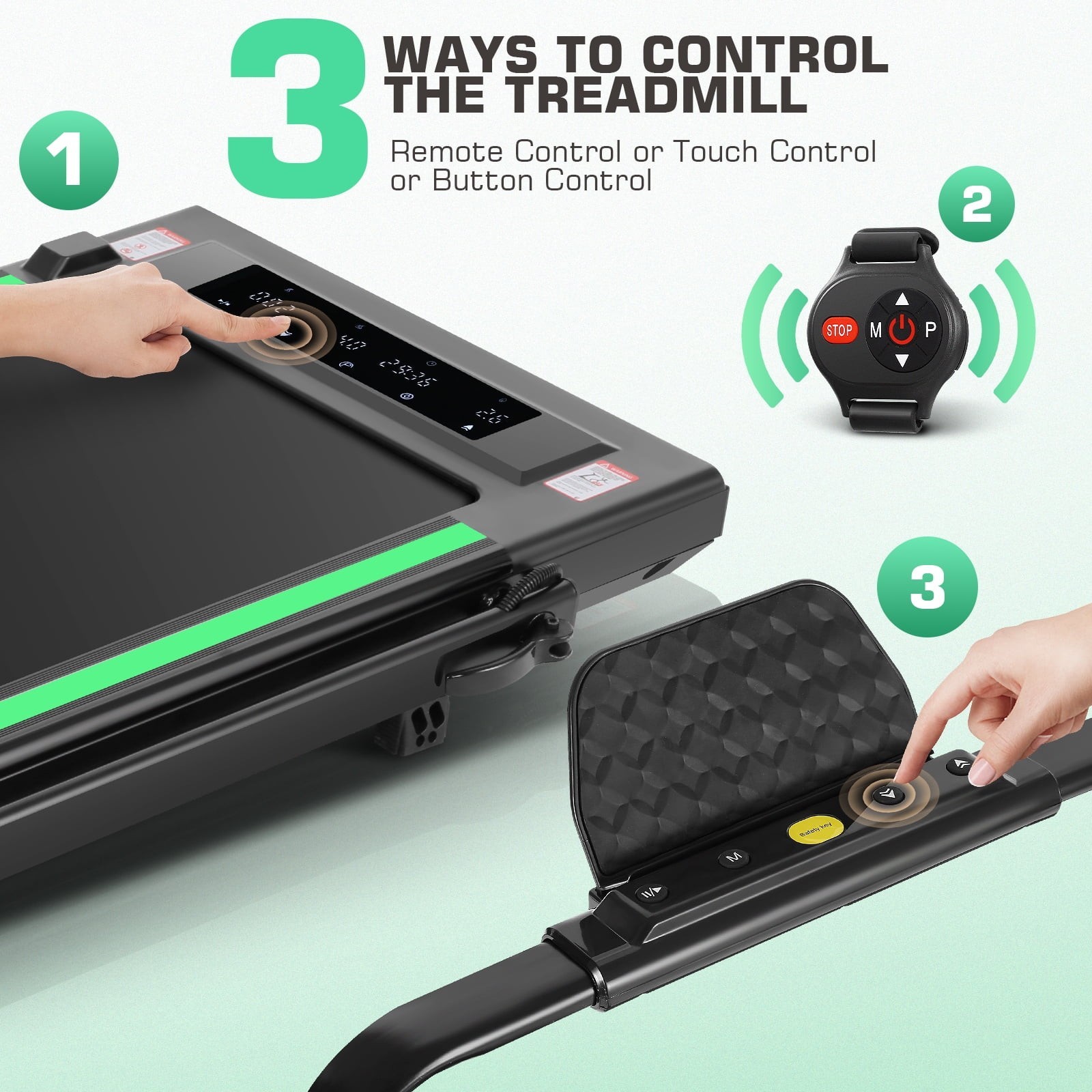 Indoor&Outdoor Treadmill 2.5HP Home&Gym Powerful Treadmill w/Wide Non-slip Belt$