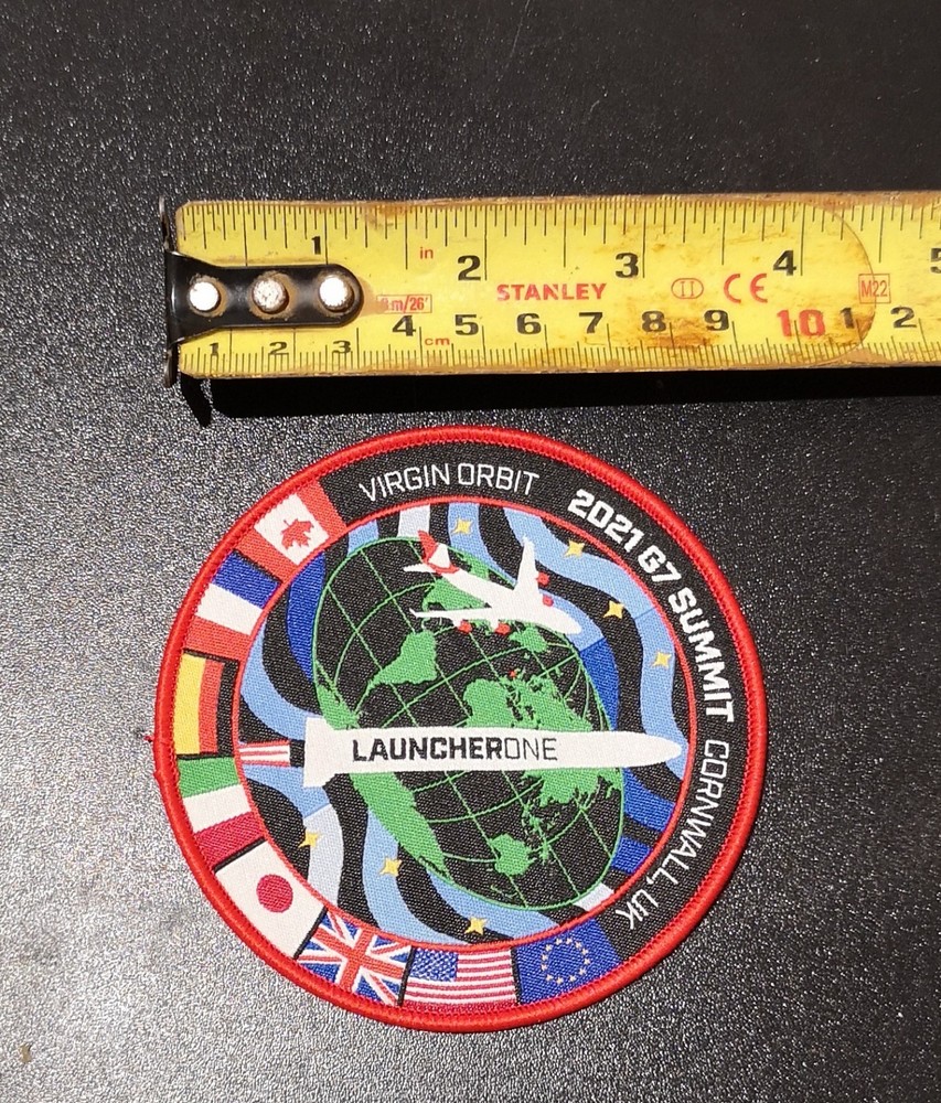 Virgin Orbit Mission Patch - 2021 G7 Summit - Cornwall - Launcher One