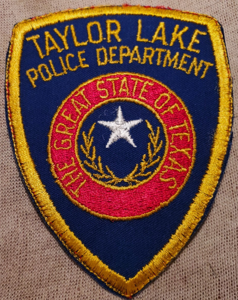 TX Taylor Lake Texas Police Patch