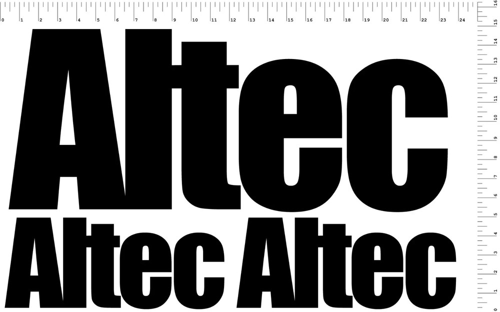 Altec Wood Chipper Decal Kit