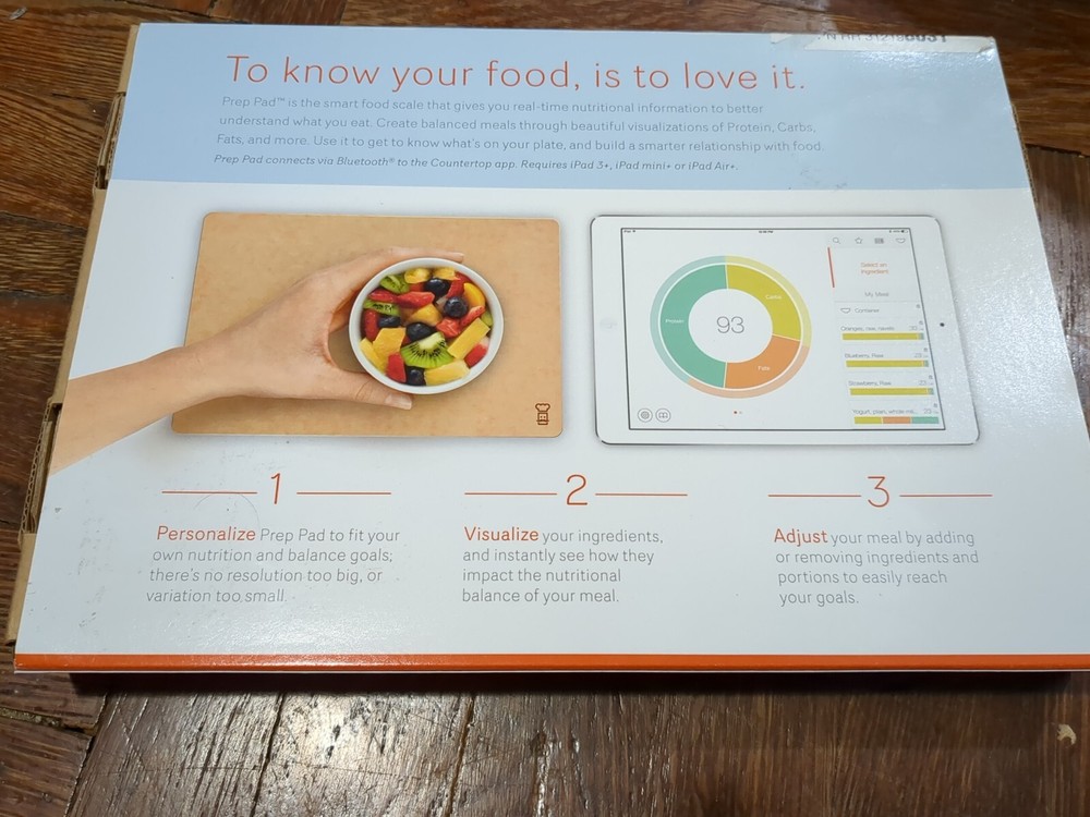 Orange Chef Prep Pad scale