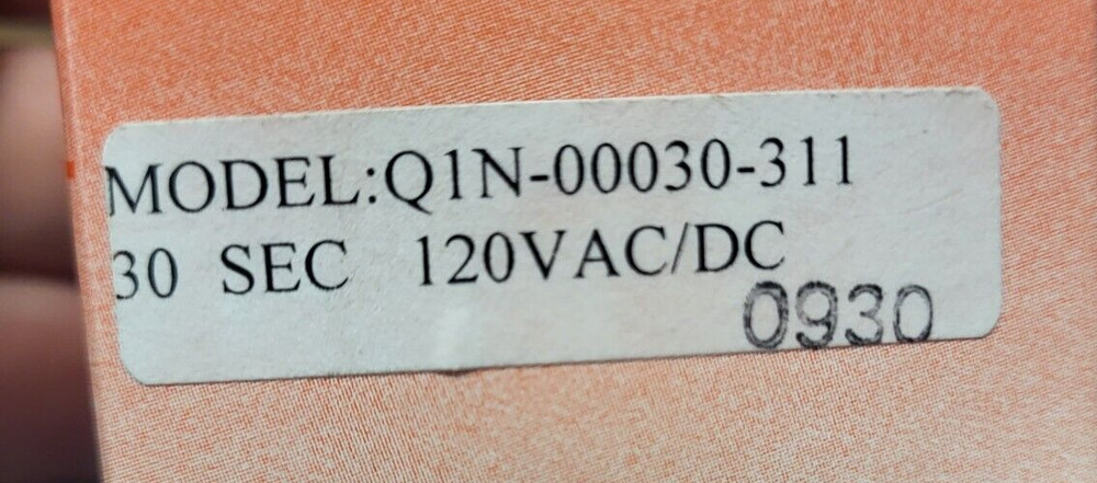 Electro Freeze HC150206 TIMER-30 SEC DELAY ON MAKE