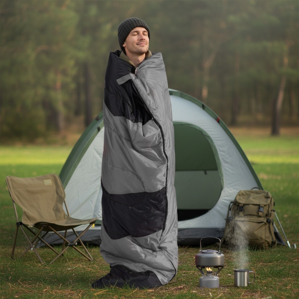 Lightweight Sleeping Bag for Backpacking, Waterproof Compact Envelope Bag