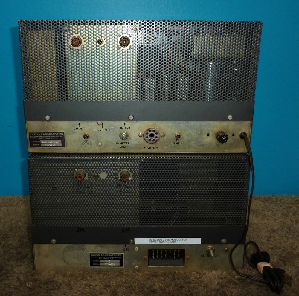 Clegg Labs Interceptor Receiver & Zeus Transmitter 6m & 2m w/Power Supply NICE!