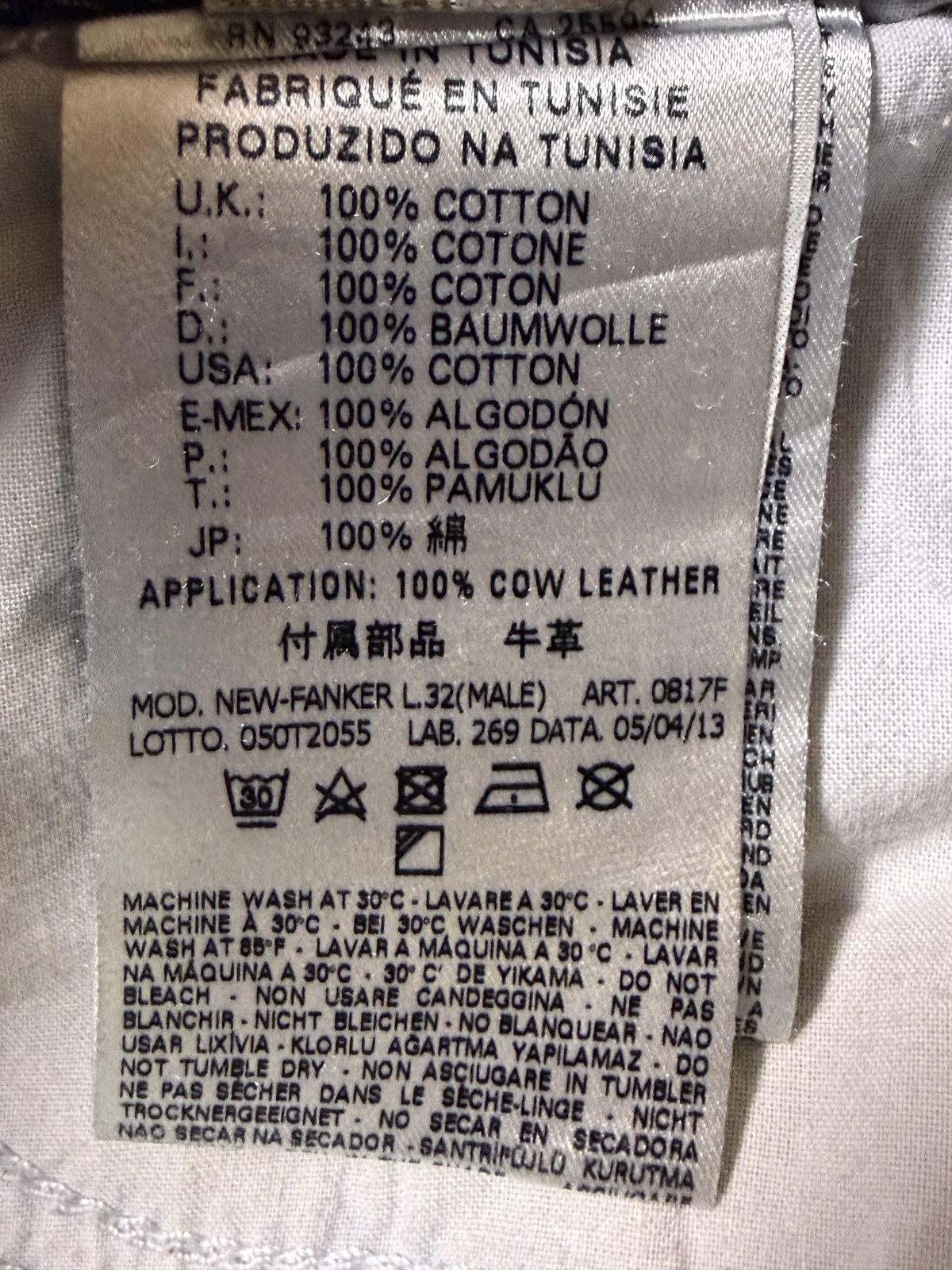 Diesel Jeans Mens 33x33 New-Fanker Button Fly Medium Wash Bootcut Blue Denim