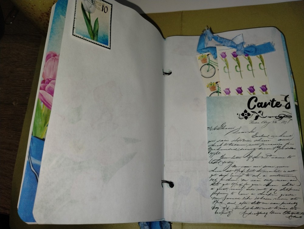 Mini Garden Spring Junk Journal Scrapbook USA