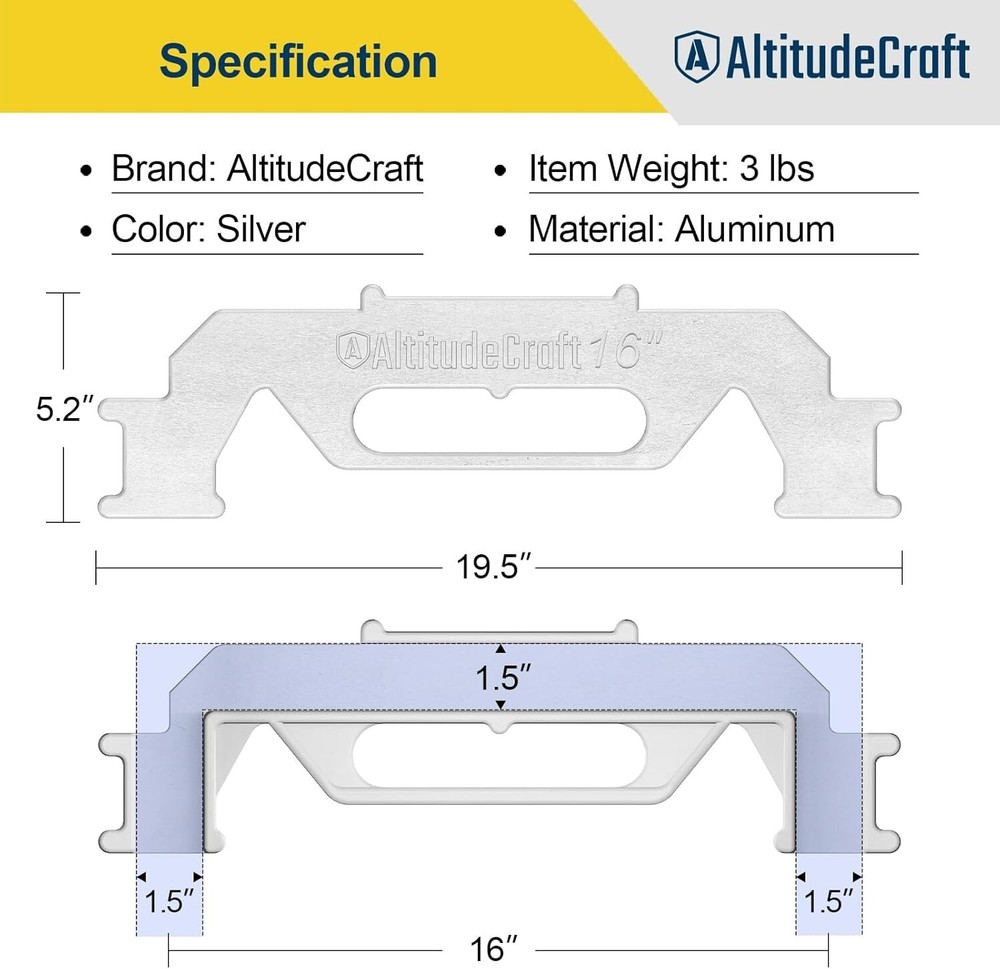 16-Inch Precision Framing Stud Layout Tool for Fast & Accurate Construction
