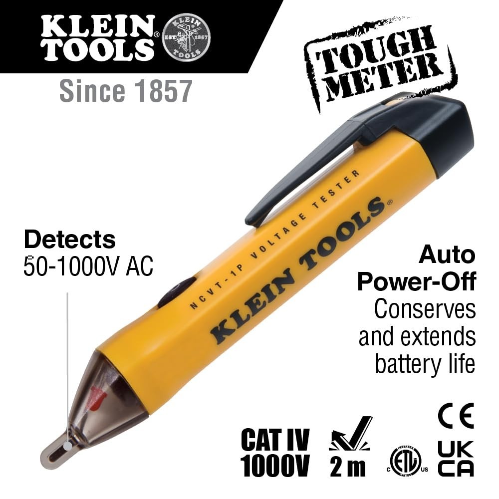 Compact Electrical Tester Kit: Non-Contact Voltage & GFCI Detection - 2 Pieces