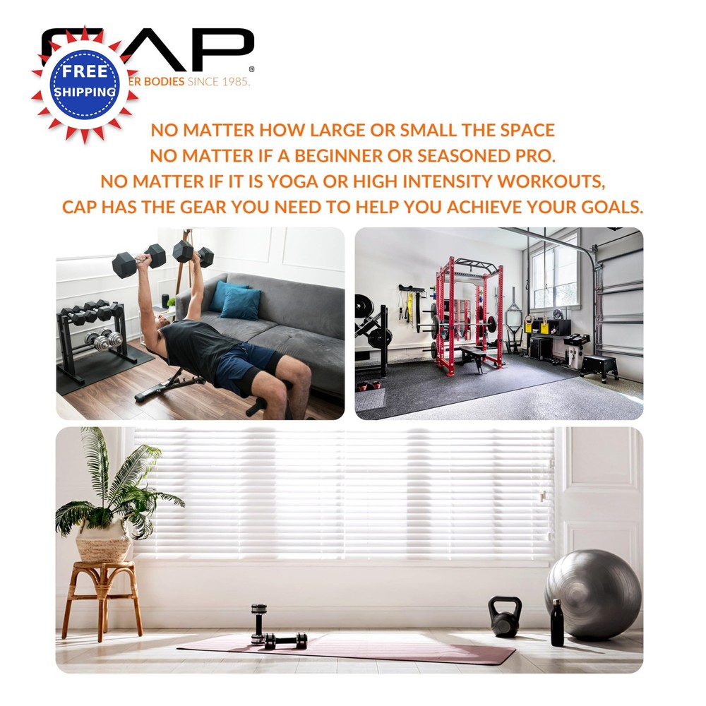 Olympic Bumper Plate Tree Rack with 6 Weight Posts and 4 Barbell Storage Holders