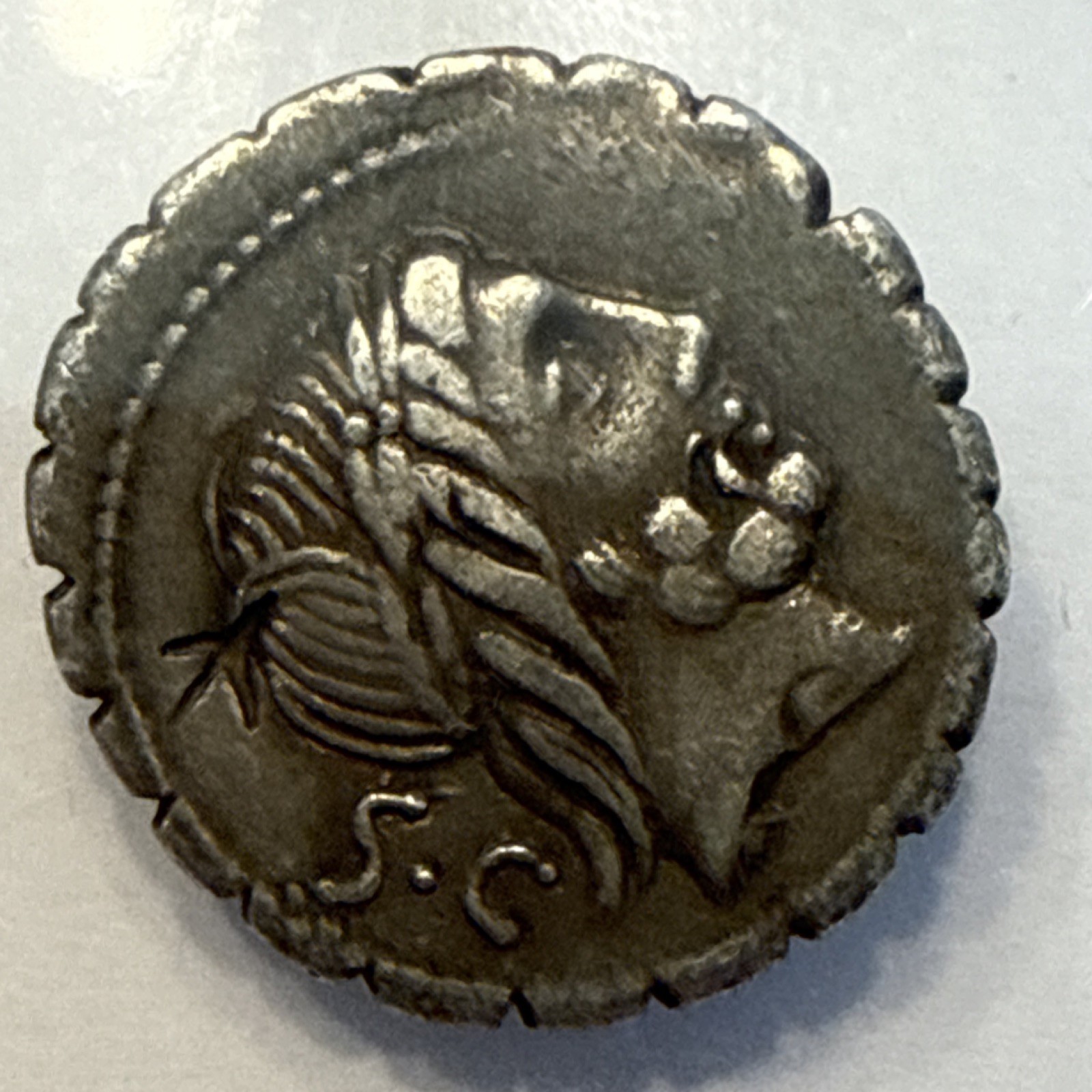 Q. Antonius Balbus Serrate Denarius Silver Roman Republic 83-82 BC