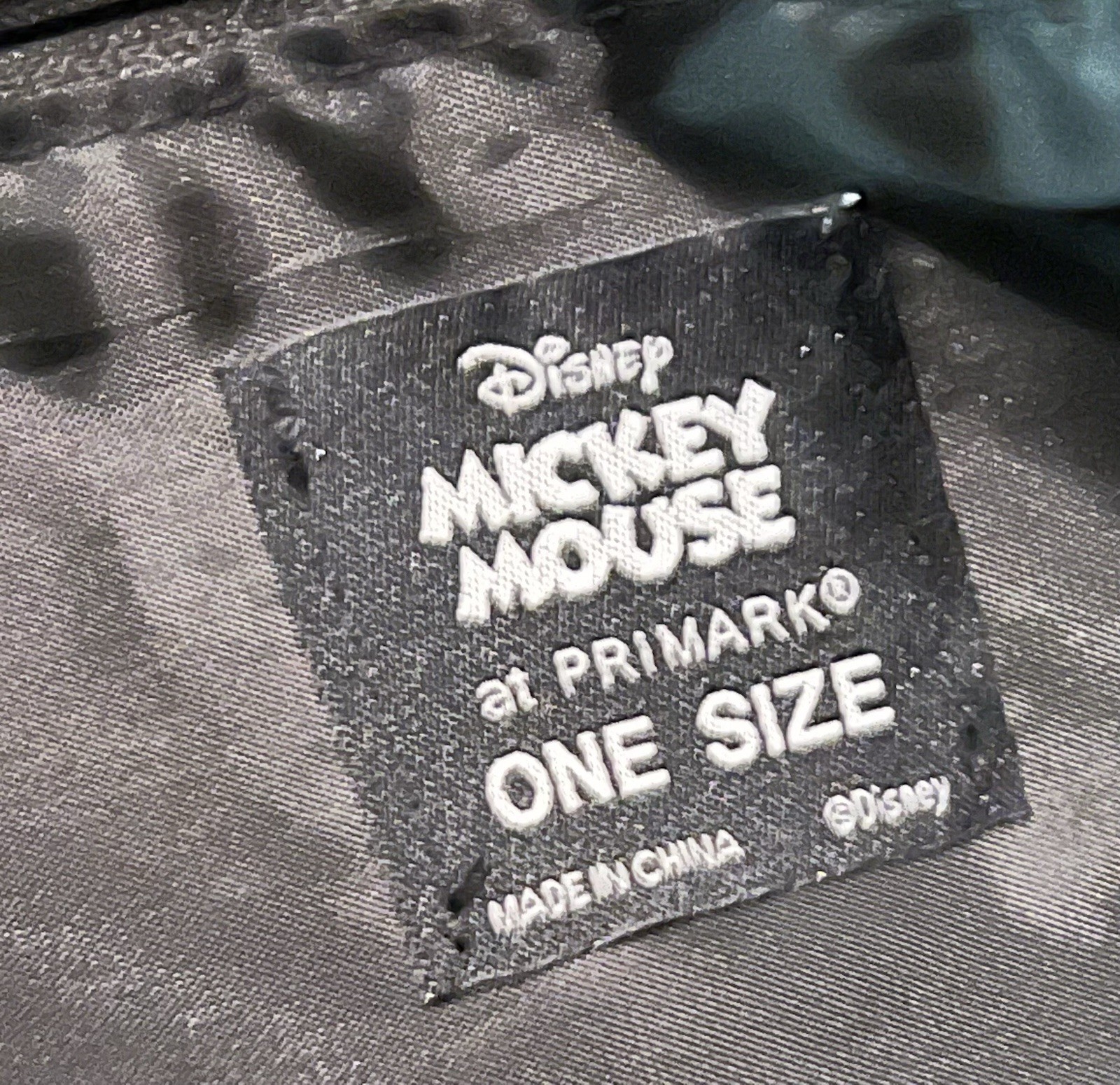 Disney Primark Mickey Mouse Black and Gold Duffle Bag Large Quilted Tote NWT