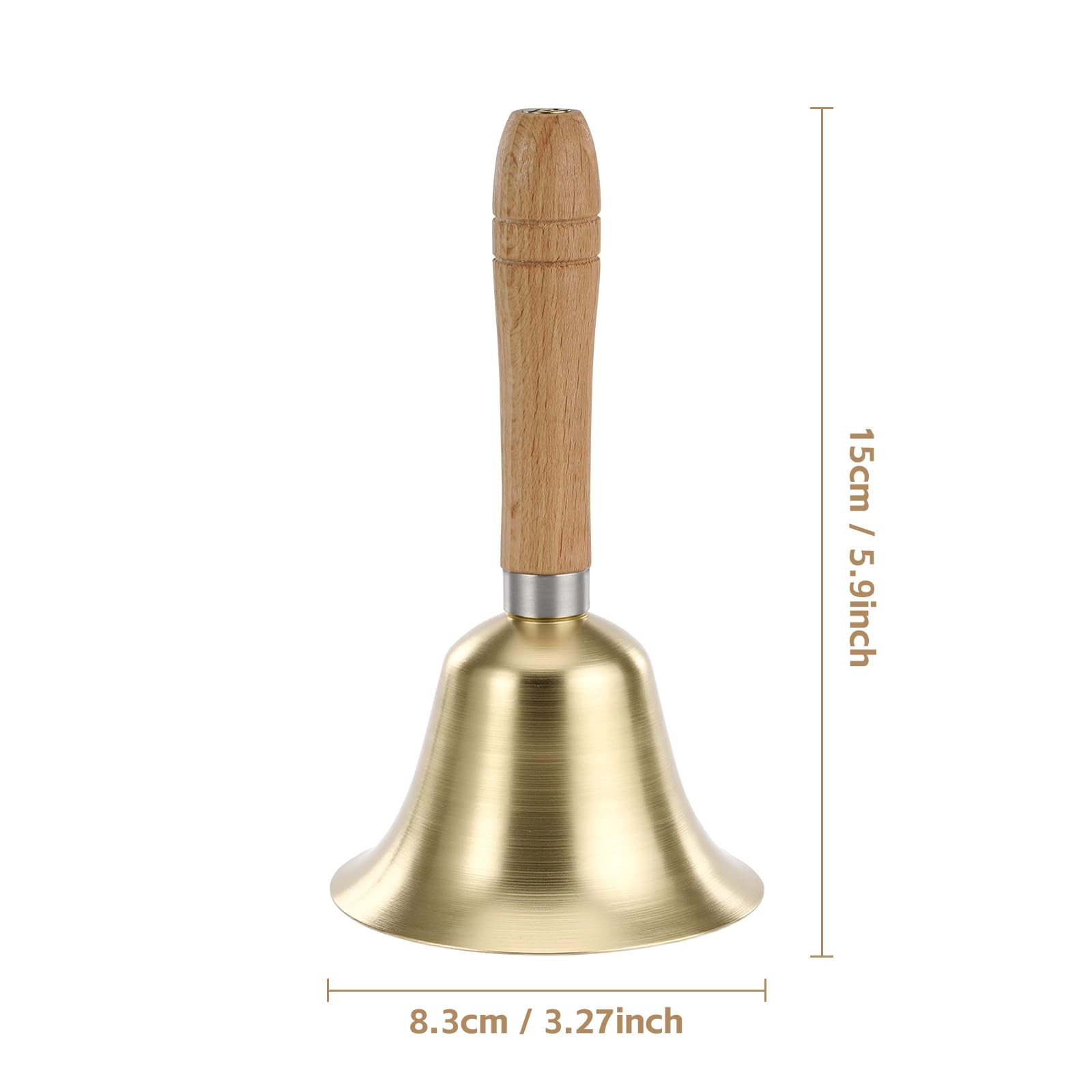 Super Loud Hand Bell - Solid Brass Call Bell for Elderly at Home,Wedding, Animal