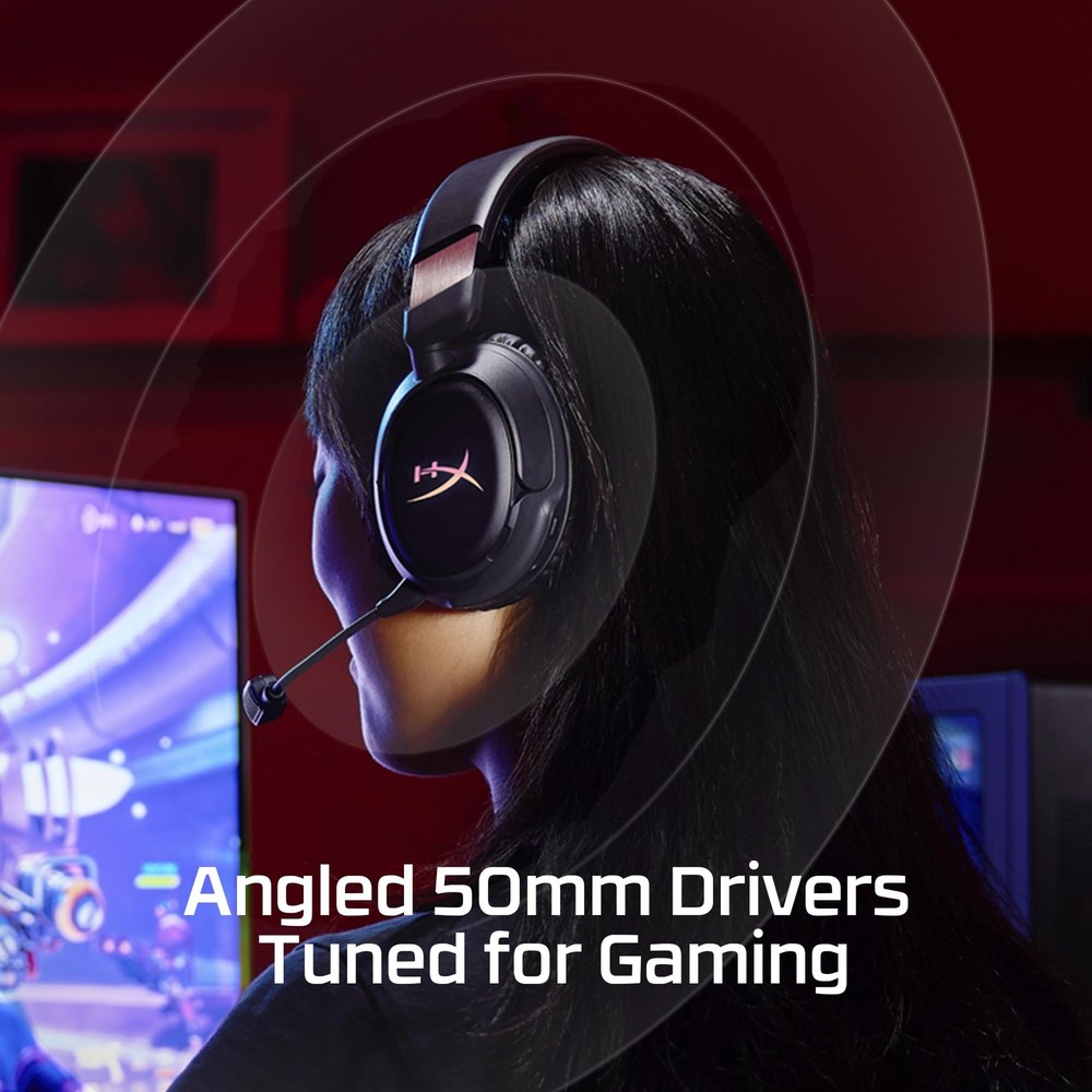 HyperX Cloud Flight 2 – Wireless Gaming Headset, Customizable RGB Lighting with