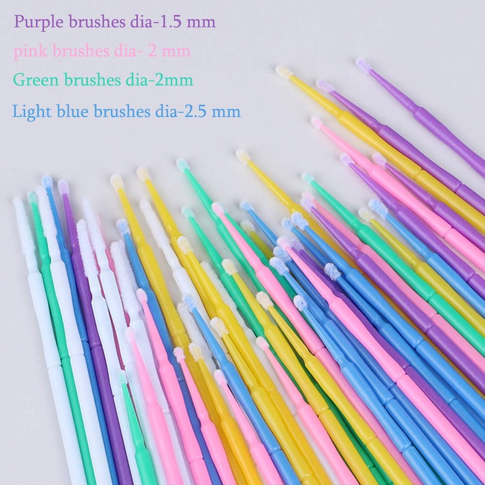 500Pcs Micro Brush, Micro Swabs For Eyelash Extension Disposable Applying Makeup