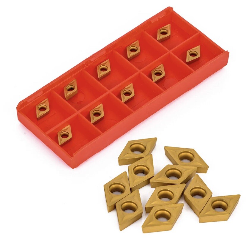 50Pcs DCMT070204 CK251 Carbide Inserts For Lathe Turning Tool Boring Bar Cutter