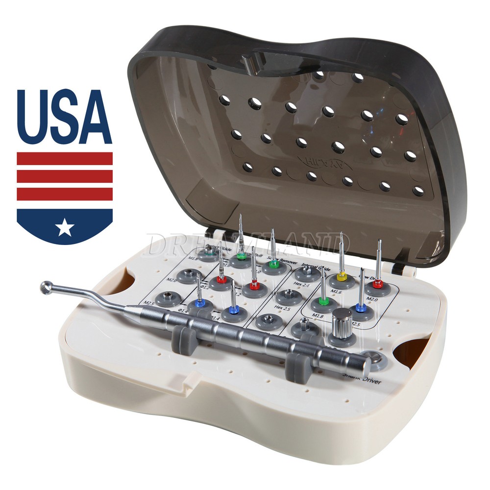 Dental Implant Broken Screw Remover Kit Reverse Drill Guide Driver SR Neobiotech