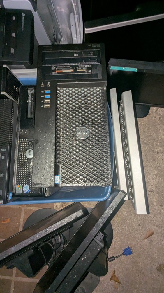 As-is* Large Computer Electronics Lot Desktop, Monitors Etc. *Local Pickup Only*