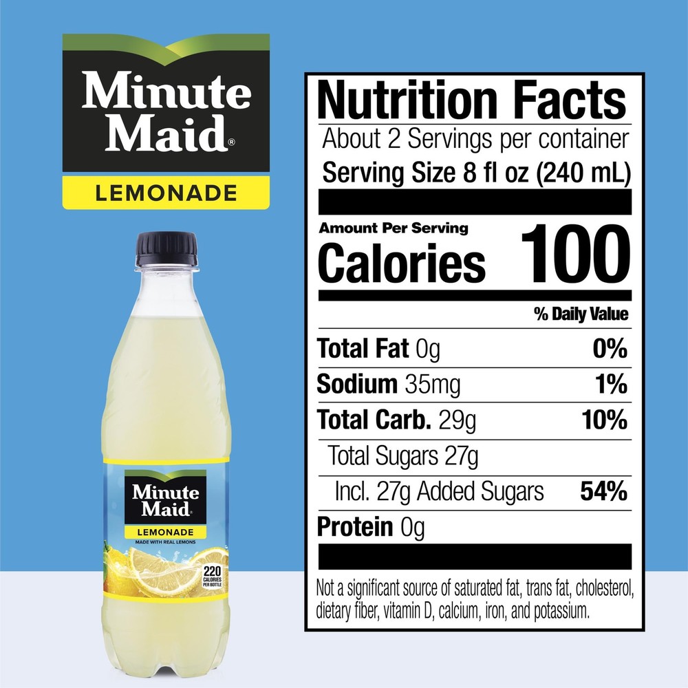 Lemonade Made w/Real Lemons, 16.9 fl oz, 6 Pack