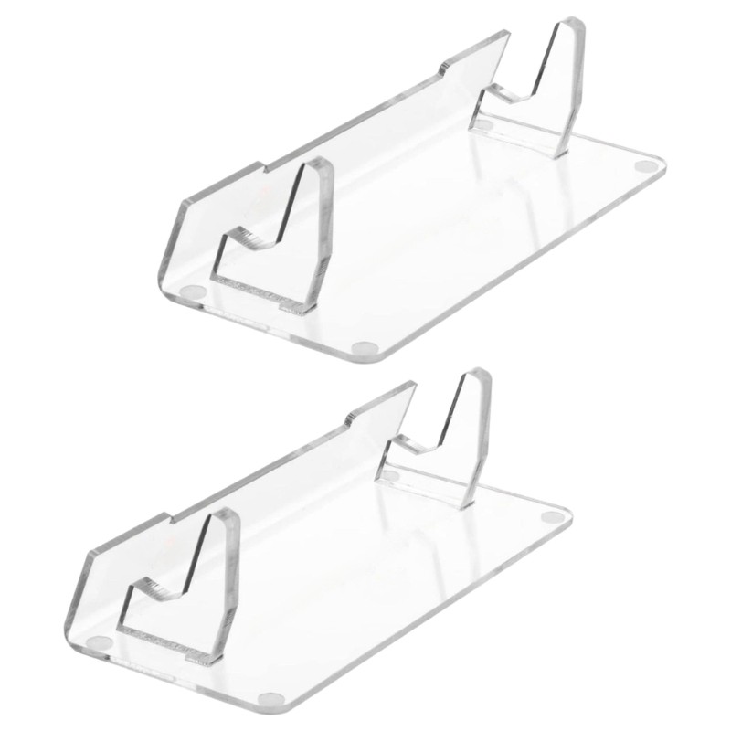 2pcs Acrylic Display Rack Storage Solution for Game and Watch Consoles and Discs