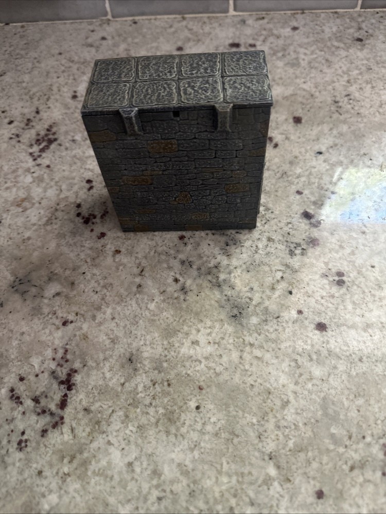 Dwarven Forge Castle Builder From Kickstarter Straight Wall, With Arrow Slit 4”