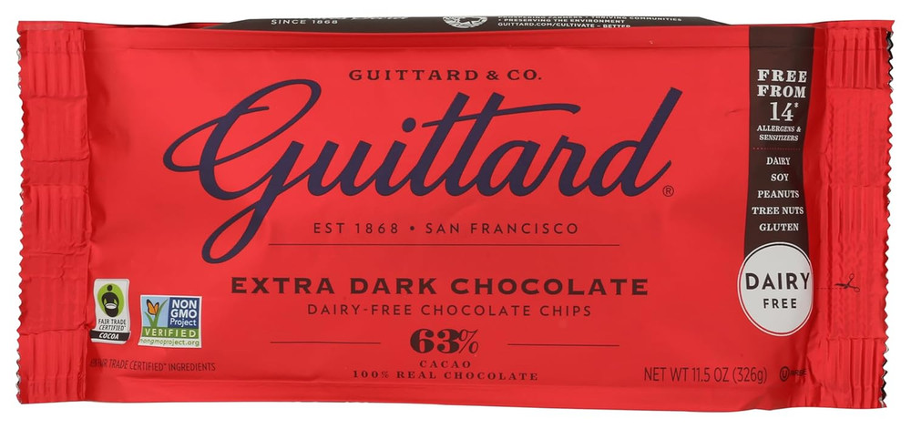 Baking Chips, 63% Extra Dark Chocolate, 11.5 Oz