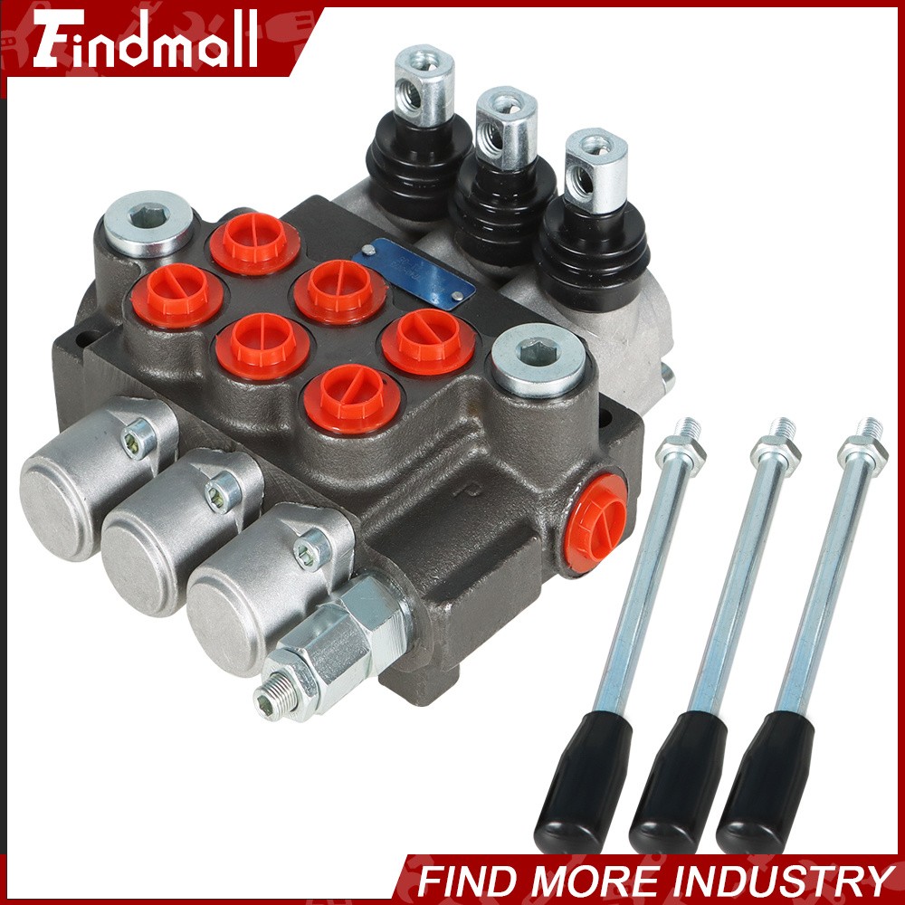 3 Spool 13GPM Hydraulic Directional Control Valve BSPP Interface New