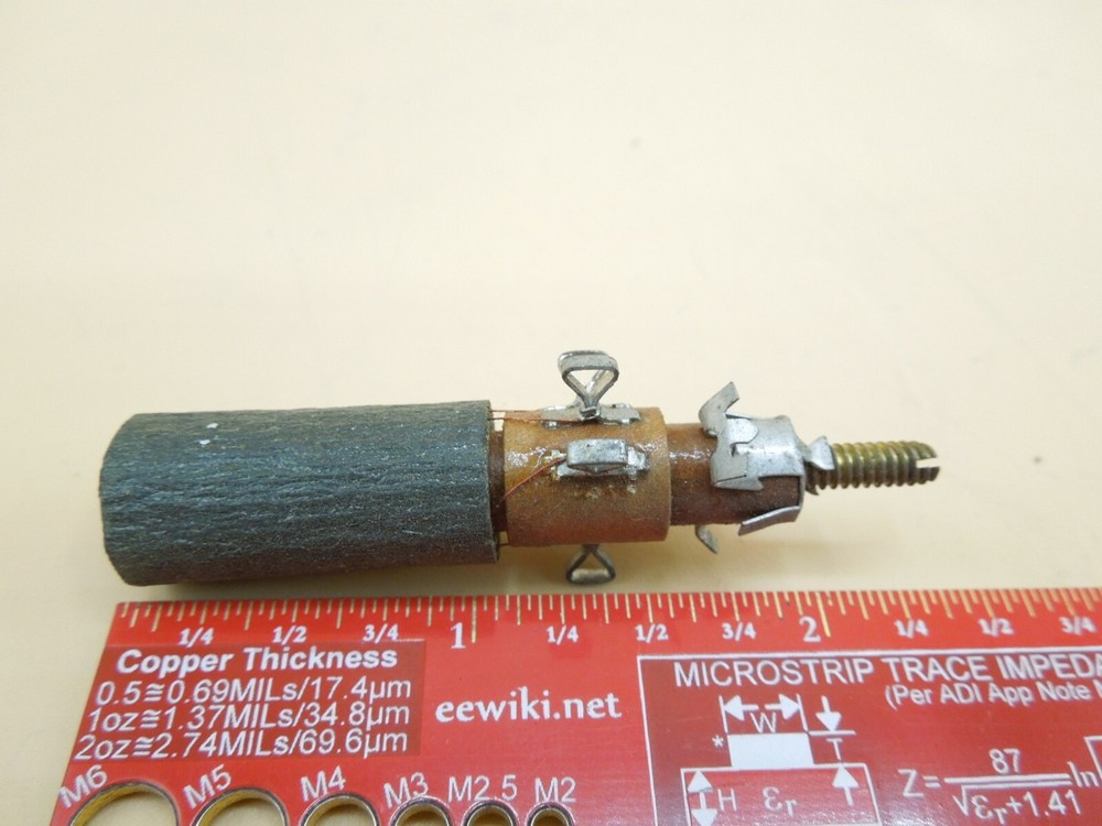 Vintage Ferrite Slug Tuned Variable Inductance Loopstick Antenna Coil (QTY 1)