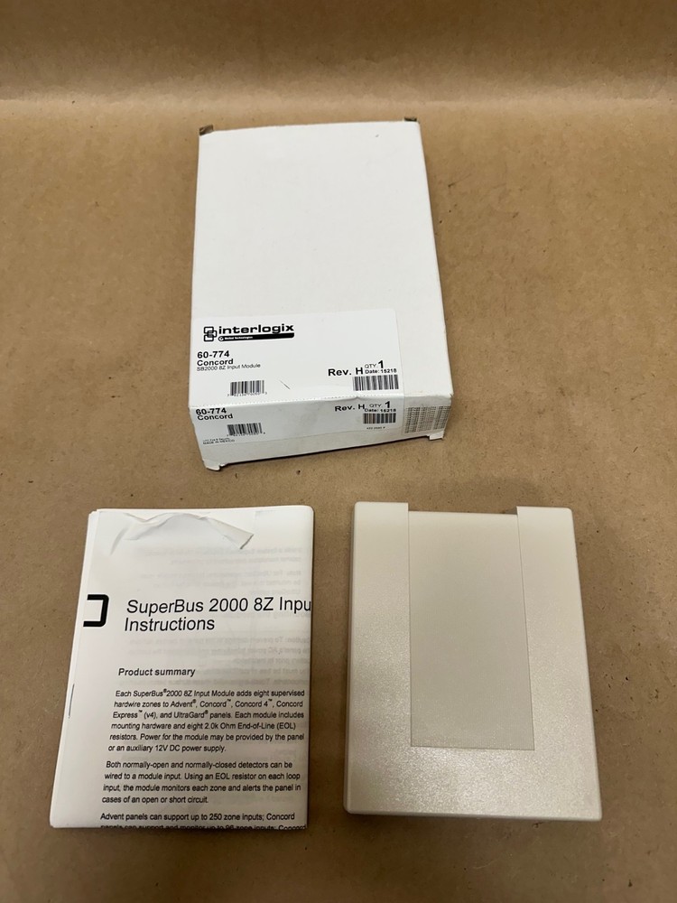 Interlogix 60-774 Concord SB2000 8Z Input Module *NEW*