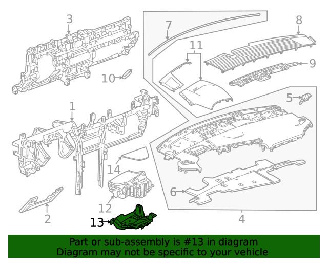 Genuine GM Bracket 85646256