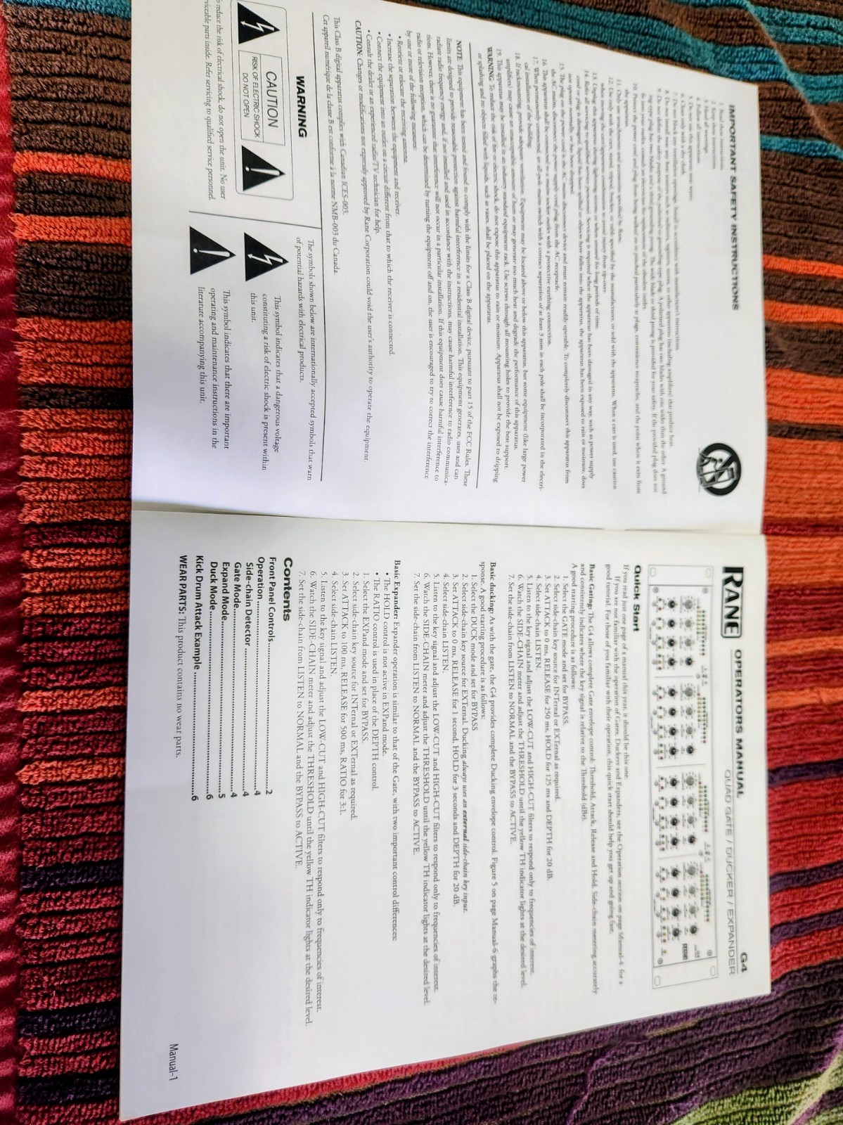 Rane G4 Quad Gate/Expander/Duck Modes (NEW)